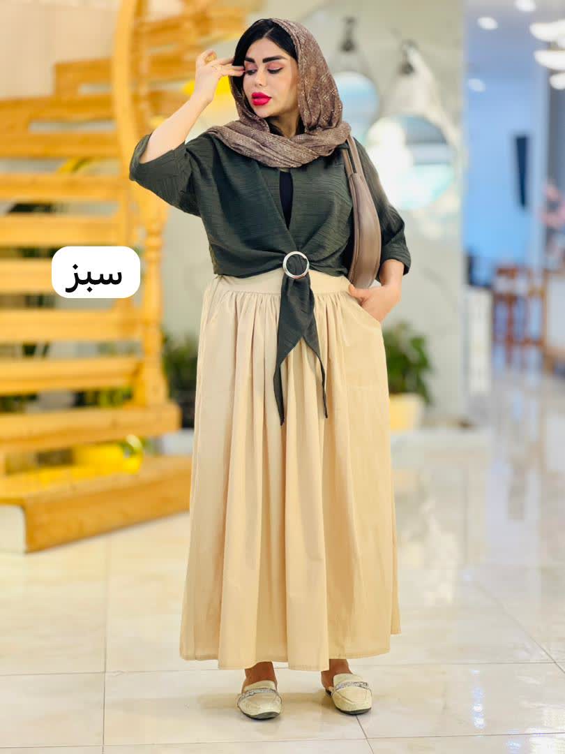 شومیز گره ای آسمان 2731